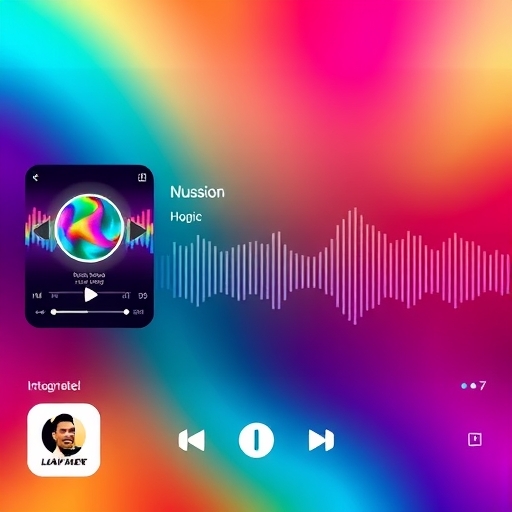 多彩的音樂串流應用界面