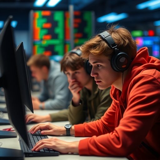 電腦科學學生看起來擔憂