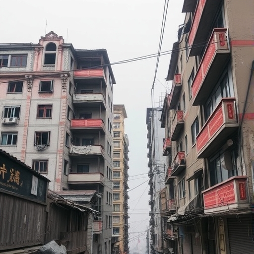 中國破敗的建築物