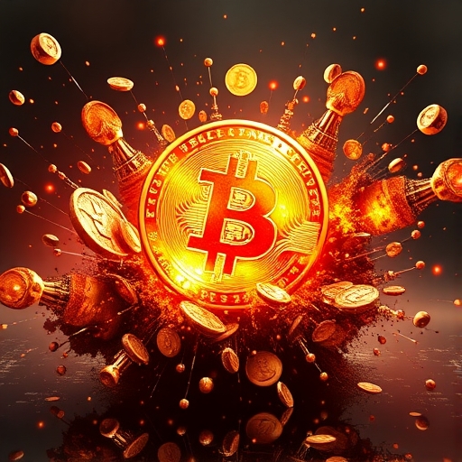 加密貨幣市場暴跌的圖像
