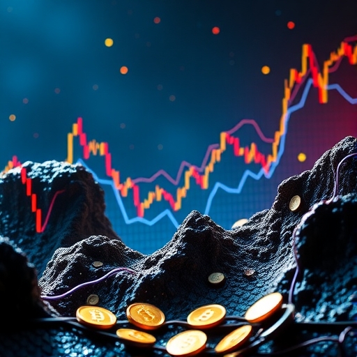 加密貨幣市場劇烈變動的圖像
