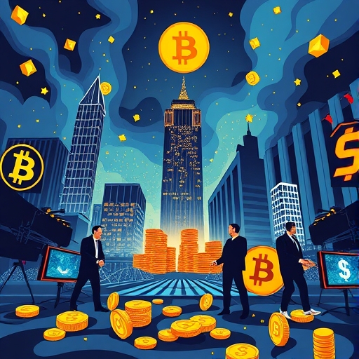 加密貨幣革命主題的圖像