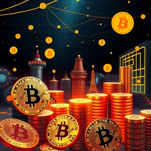 加密貨幣革命主題的圖像