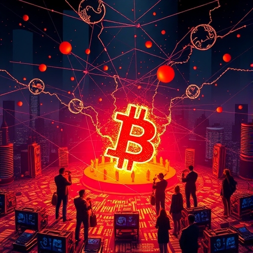 加密貨幣網路算力集中示意圖