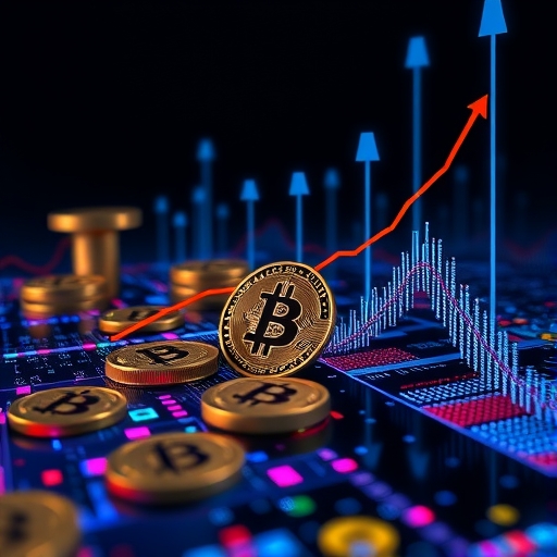 加密貨幣市場上漲的數據圖