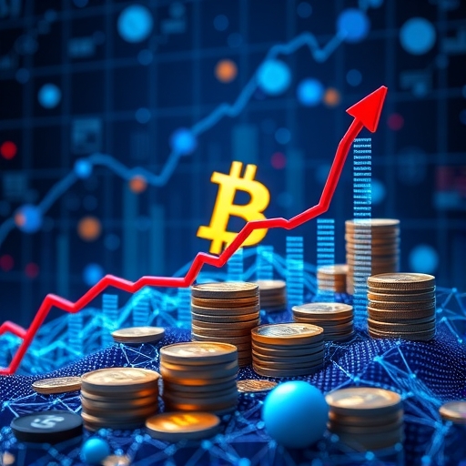 數位貨幣市場上升趨勢圖