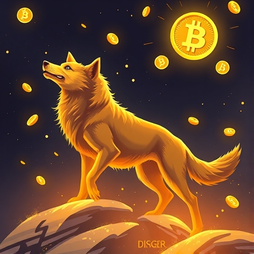 狗狗幣正在上升的圖表