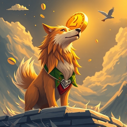 狗狗幣價格持續上昇的圖示