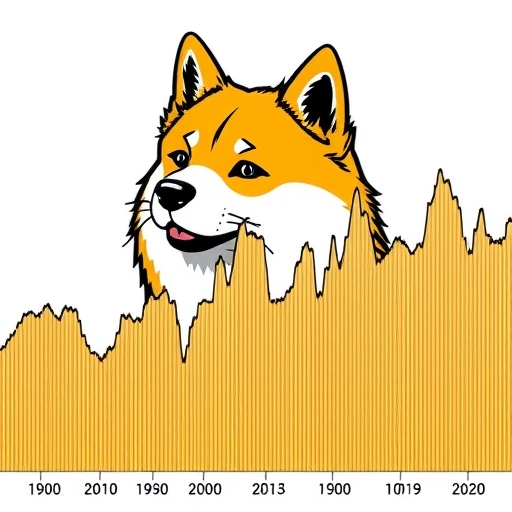 狗狗幣價格波動示意圖