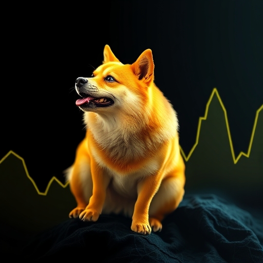 狗狗幣價格波動示意圖