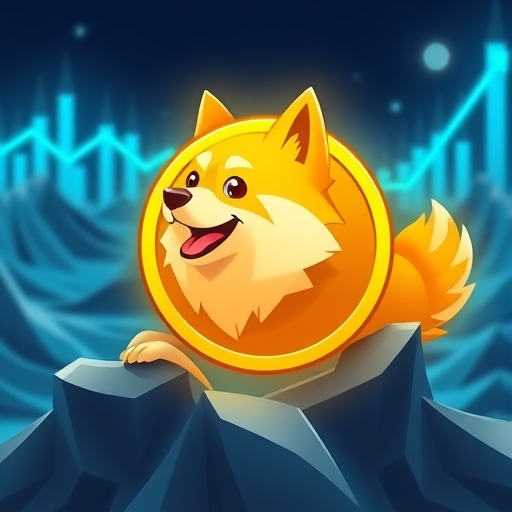 狗狗幣價格波動示意圖