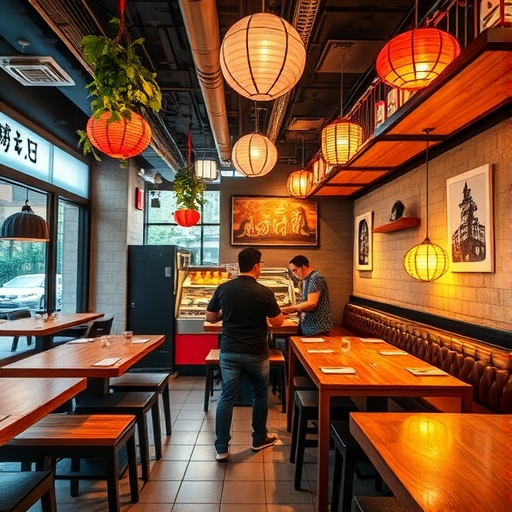 台灣餐廳的動態場景