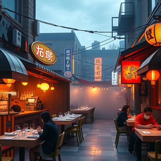 台灣餐廳的動態場景