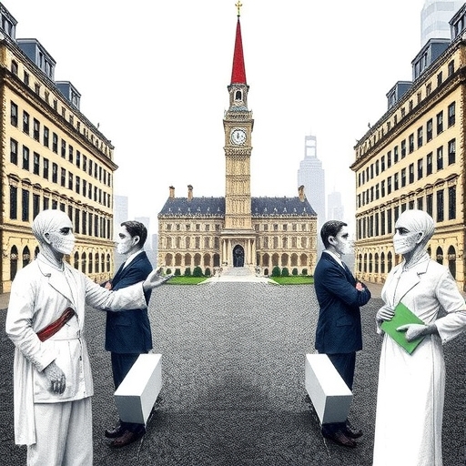 一位男子正在街頭交易股票