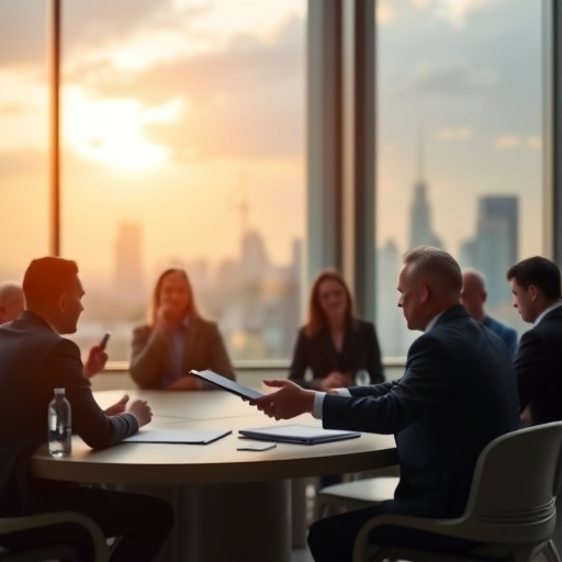 一位男子正在街頭交易股票