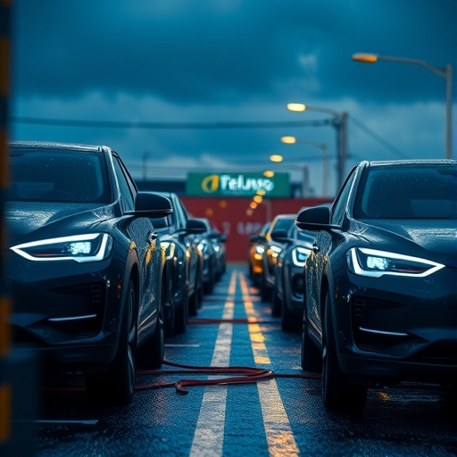 電動車價格戰中的競標場面