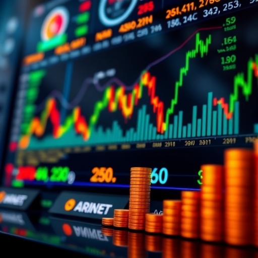 一位男子正在街頭交易股票