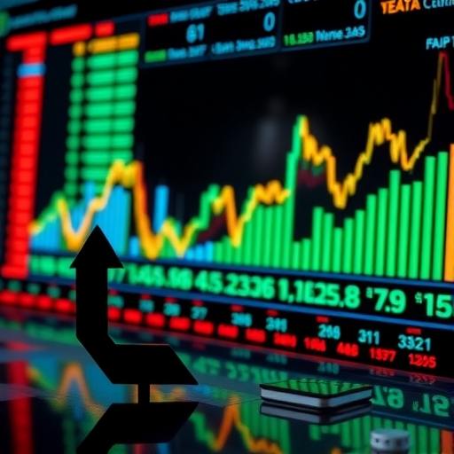 一位男子正在街頭交易股票