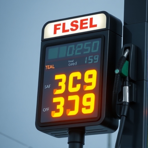 燃料價格上漲標示