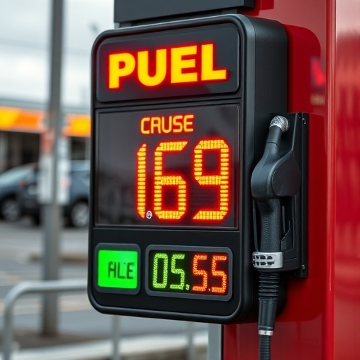 燃料價格上漲標示