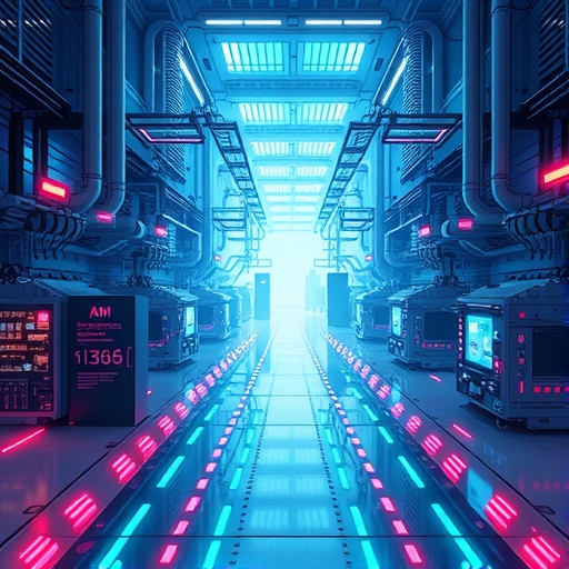 高科技AI晶片生產線