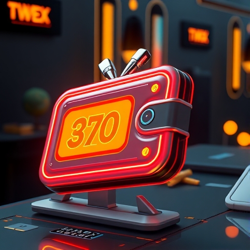 一個未來感的數位錢包介面