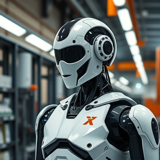 未來工廠中的人形機器人