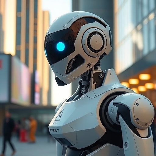 中國人形機器人在人工智慧大會上展示