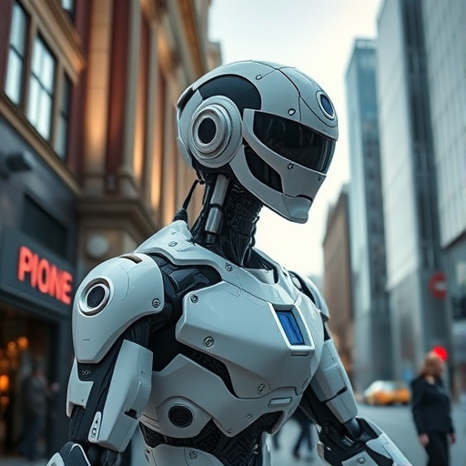 高端人形機器人在展覽會上展示