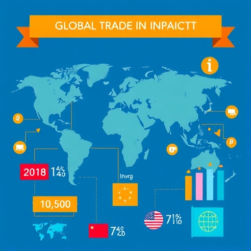 全球貿易影響的插圖