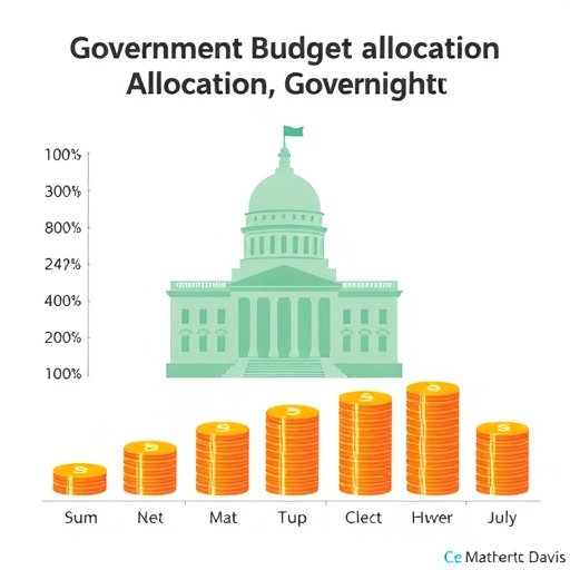 政府預算分配圖表