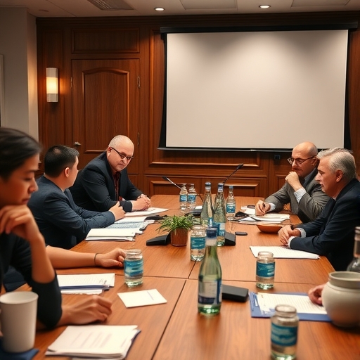 立法機構內部會議場景