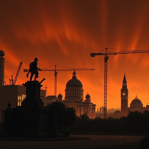 科技公司接受國家投資的象徵畫面