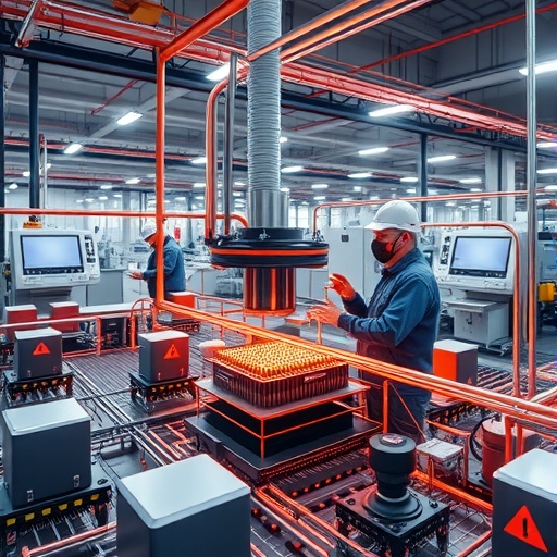 高科技半導體工廠內部設施