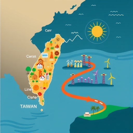 台灣能源十字路口的插圖