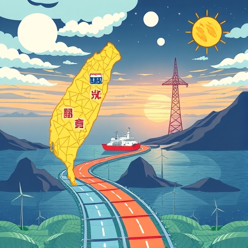 台灣能源十字路口的插圖