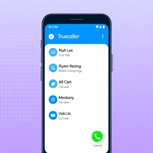 Truecaller介面示意圖