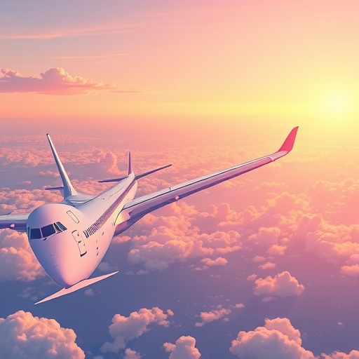 航空財務成長的插畫