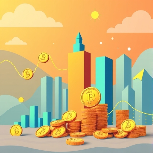 企業投資加密貨幣的插圖