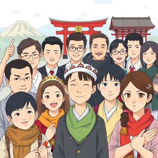 多元外國人在日本的插圖