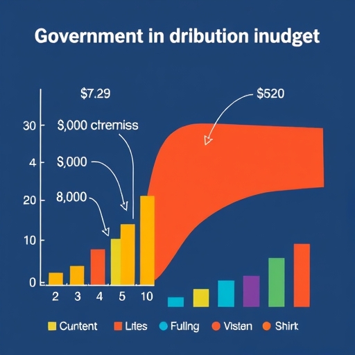 政府預算分配的插圖