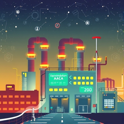 半導體工廠的插圖