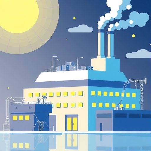 半導體工廠的插圖