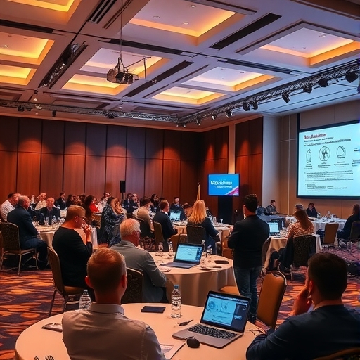 科技展覽區內展示企業產品