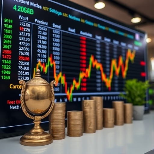 投資策略在股票市場中的應用示意圖