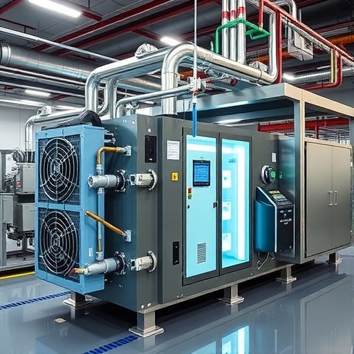 磁浮離心式冰水機示意圖