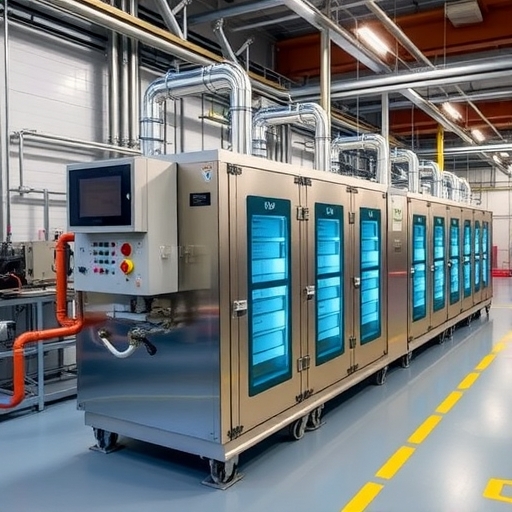 中鋼磁浮冰水機運作現場