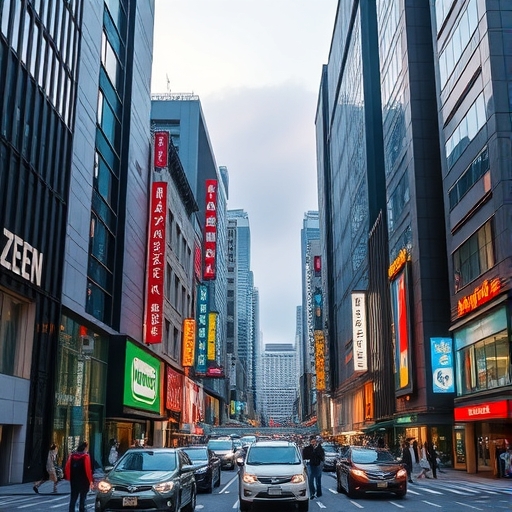 現代東京金融區的高樓大廈