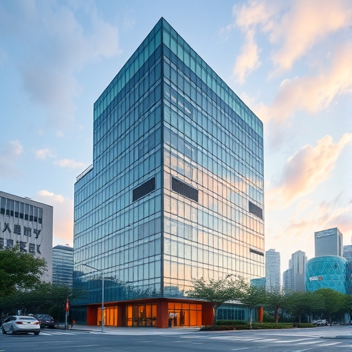 現代化的台灣辦公室建築