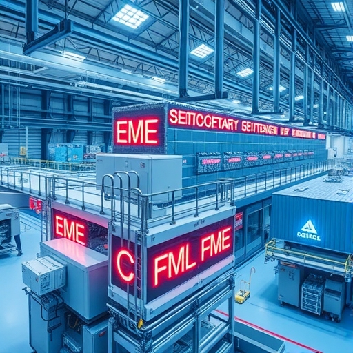 一座現代化的半導體工廠